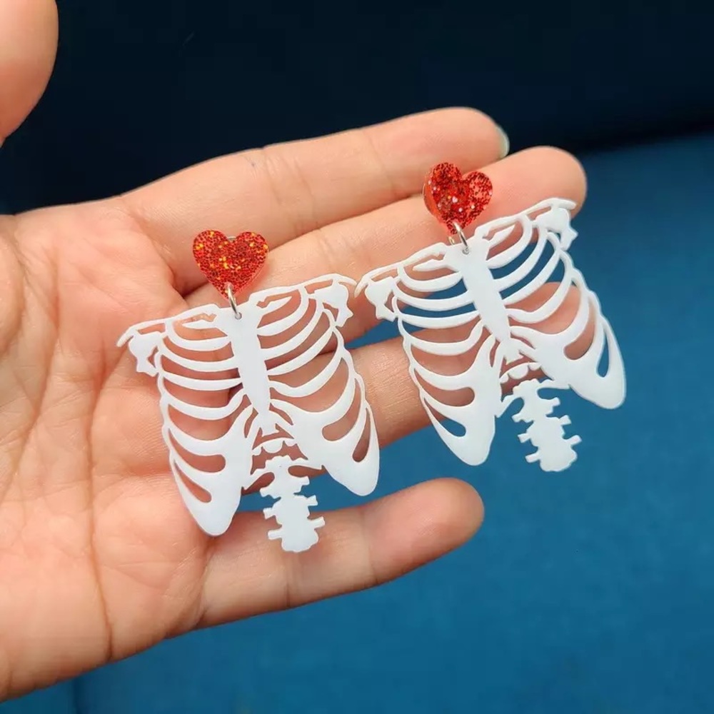 Skeleton Torso Earrings